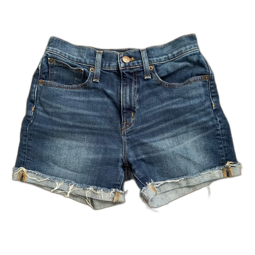 J. Crew Denim Cuffed Shorts Size 25